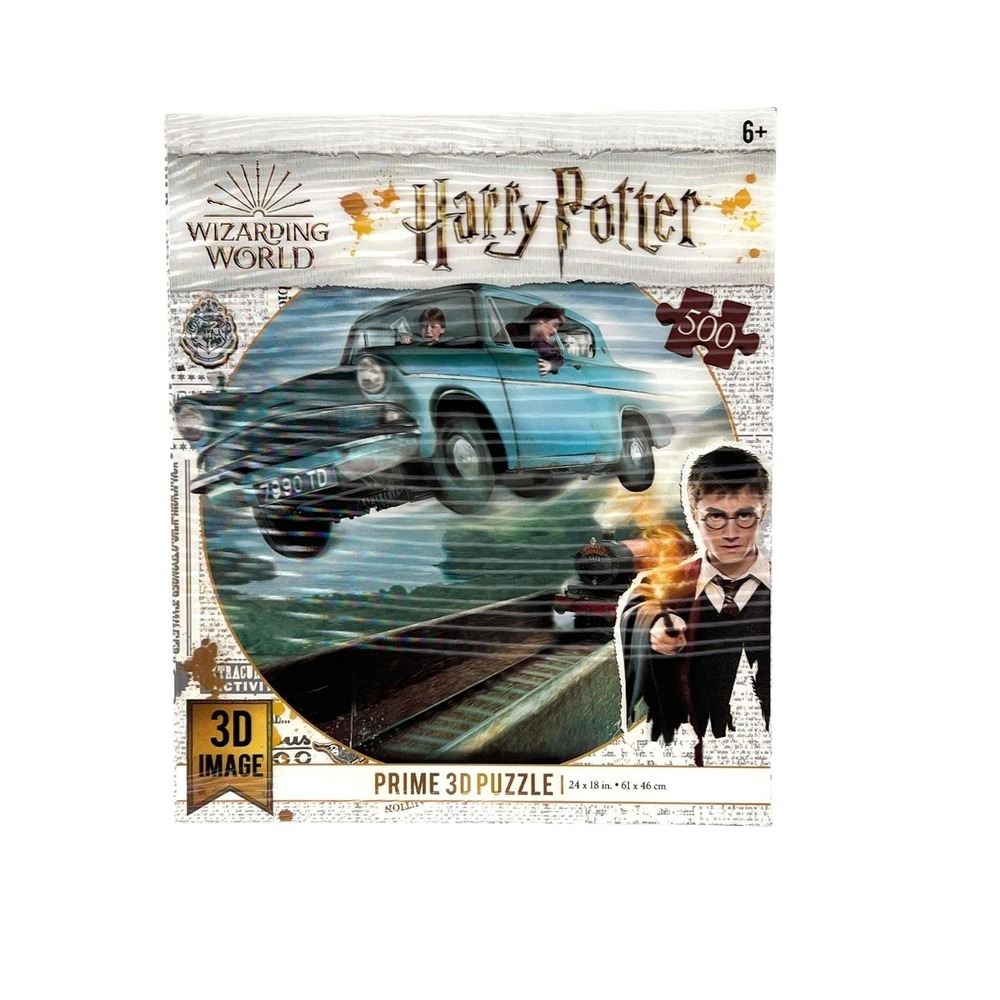 Prime 3D Harry Potter 500 Piece Jigsaw Puzzle 24x18in Multicolor Wizarding World
